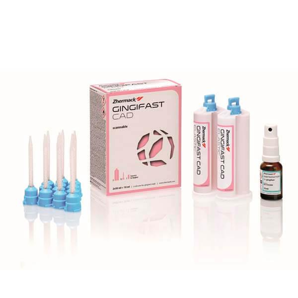 GINGIFAST CAD ELASTIC (2x50ml + 12 blue mixing tips + 1ml separator) Img: 202204231