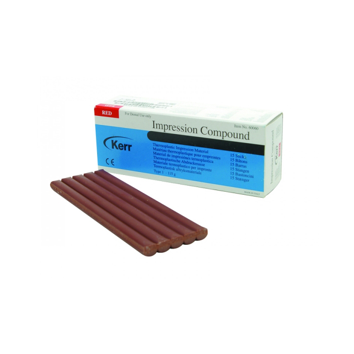 Impression Compound Thermoplastic Wax Sticks 1x15u KERR Impression Compound Thermoplastic Wax Sticks 1x15u KERR