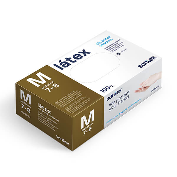 Latex Gloves Powder Free (100 pcs) - Santex