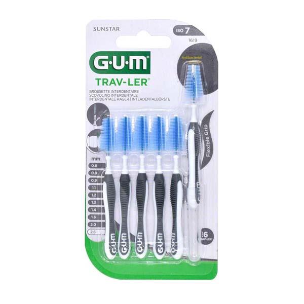Gum Trav-ler: Interdental Brush ISO 7 (6 pcs. 2.6 mm) Img: 202206251