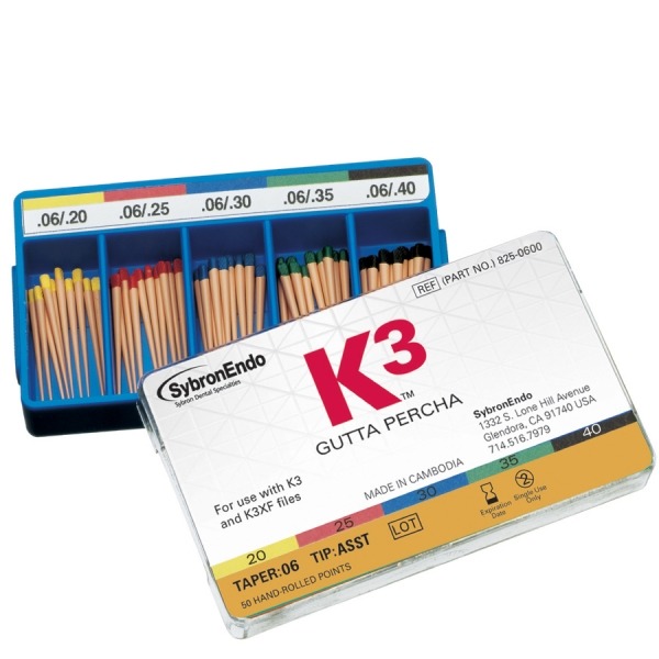 K3 GUTTA-PERCHA POINTS TAPER.06 Nº25 (50pcs.) ENDODONTICS Img: 202110091