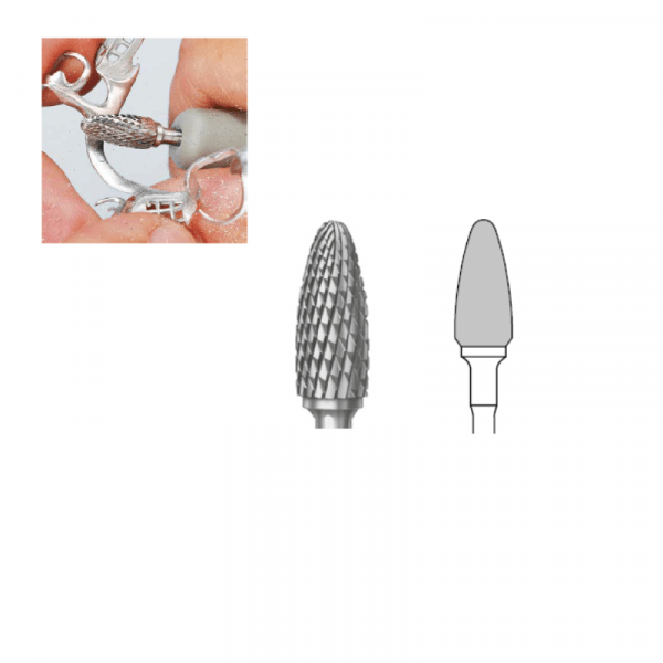 Bur H251E Bellota cut Metal-Handpiece Size 040 Img: 202203121