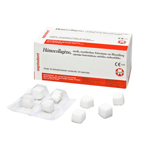 Hemocollagene Hemostatic Sponges 15x15x8mm. 24units Img: 201807031
