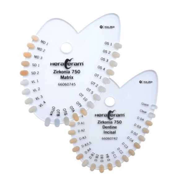 HERACERAM ZIRKONIA 750 Color Guide - Incisal Dentine Color Guide Img: 202206251