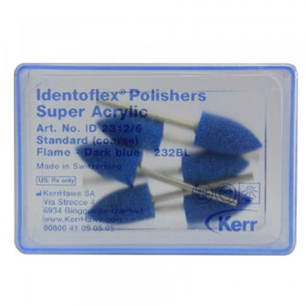 Identoflex acrylic polishers With chuck (6pcs) KERR
