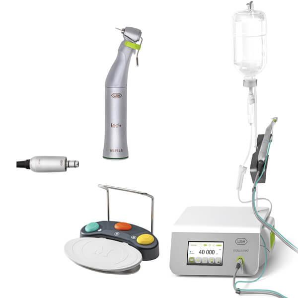 Implantmed SI-1023 Implant Motor Kit: CA, Piezomed Plus Module, Pedal S-NW - Contra-angle handpiece WI-75 E/KM, Micro-motor without light Img: 202205071