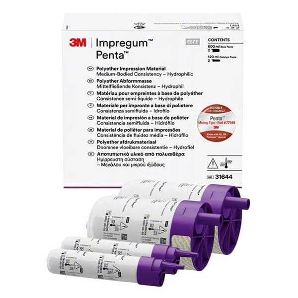 AAA IMPREGUM PENTA Polyether (2base x300ml. + 2xcatalyst x60ml.) IMPRESSION Img: 202305061