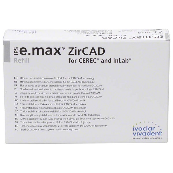 IPS e.max ZirCAD MT Multi: Blocks for CEREC/inLab (3 pcs) - IVOCLAR ...
