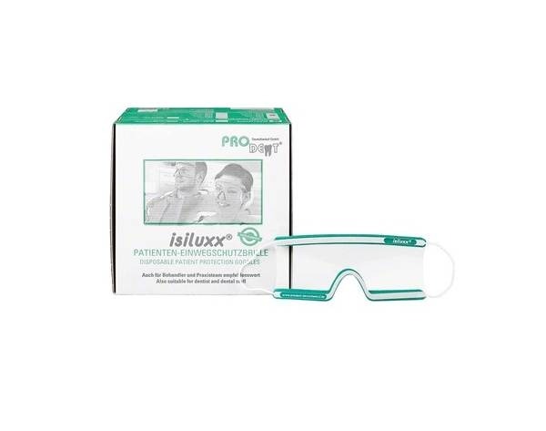 Isiluxx: disposable safety glasses (various colours) - Transparent green Img: 202104171