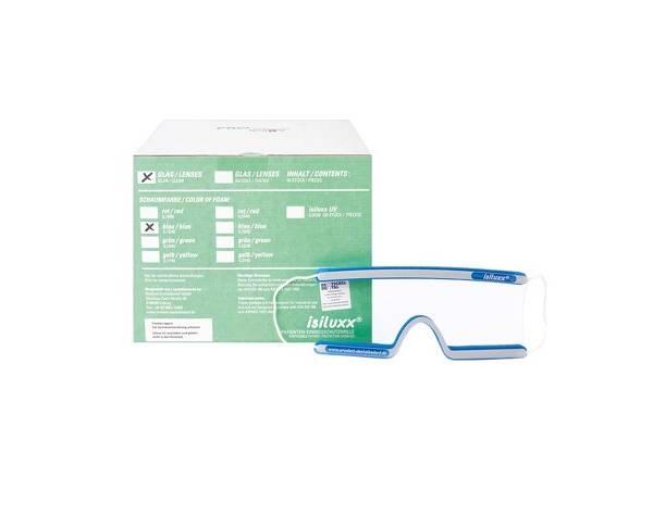 Isiluxx: disposable safety glasses (various colours) - Transparent blue Img: 202104171