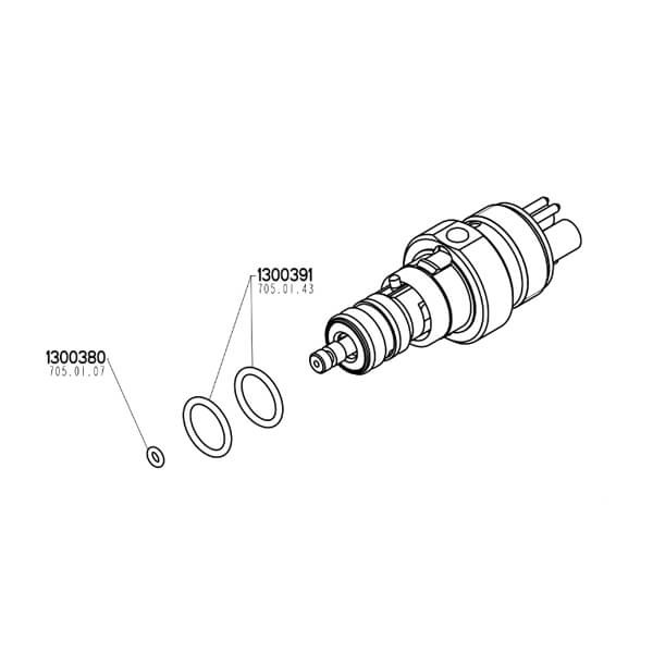 O-Ring Small for Unifix (10 pcs)  - Small 1.5 x 0.75 Img: 202304081