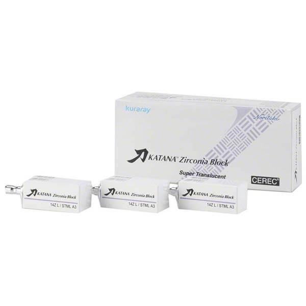 Katana ZR: Zirconia Blocks Pack 3 Pieces - Size 14Z L, A3 Img: 202205211