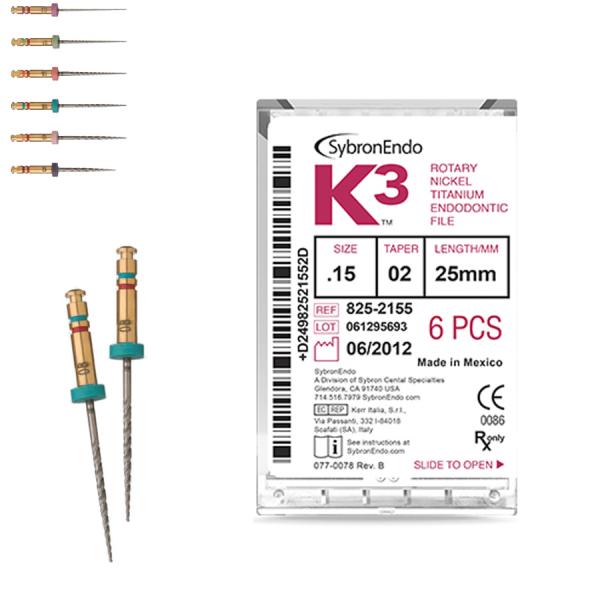 K3 LIMES CONICIDAD.08 Nº25 17mm. (Cx6u.) ENDODONTICS Img: 202110091