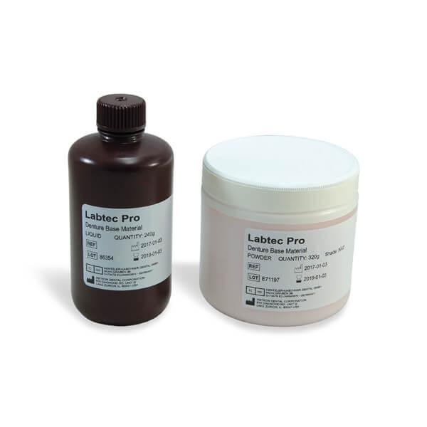 Labtec Pro: MMA-Free Prosthetic Plastic (Powder 960g, Liquid 720g) Img: 202503151
