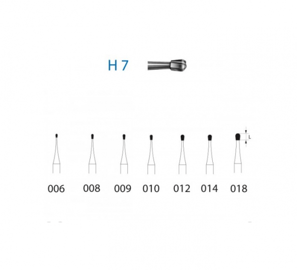 Carbide Tungsten Bur H7 for FG (5u) Img: 201911301