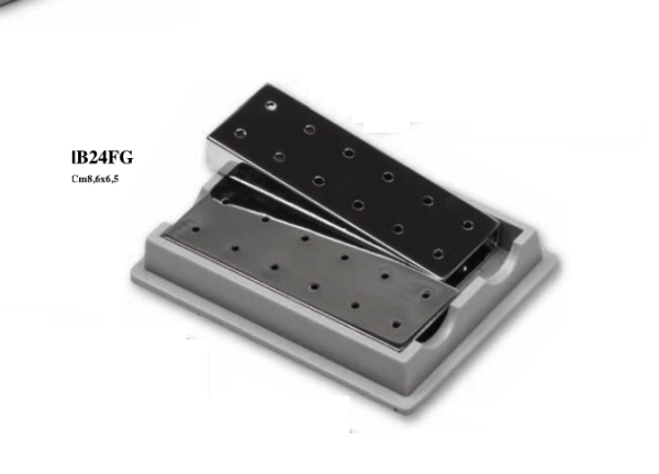 ALUMINUM BUR BLOCK FOR 24 BURS Img: 201811031