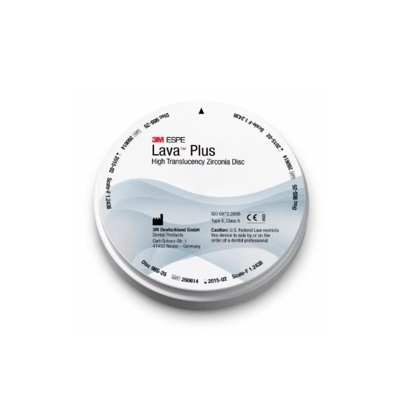 Lava Plus: High Translucency Zirconia Discs 14 mm  Img: 202303181