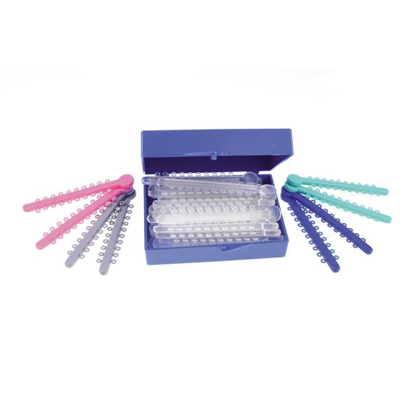 Module Ligatures for Orthodontics (600 pcs) - 1.3mm Blue Img: 202204021