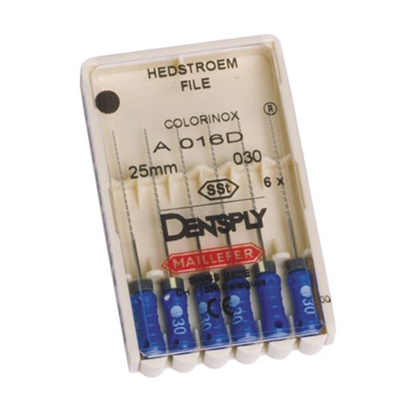 Limes Hedstrom Kerr Dental 11347 - Acier Inoxydable 25mm #30 - Boîte De 6 - Neuf