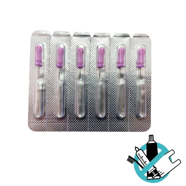KFile: Endodontic files (6 pcs) - L: 21 mm N: 10 Img: 202308191