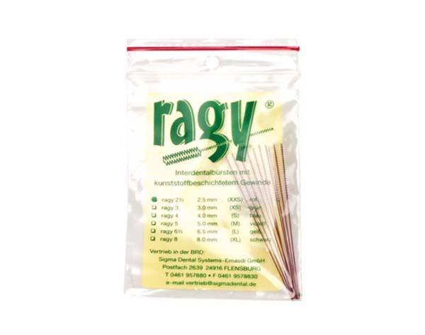 Ragy Interdental Cleaner (10 pcs. bag) - Colour red, Ø 2.5 mm Img: 202104171