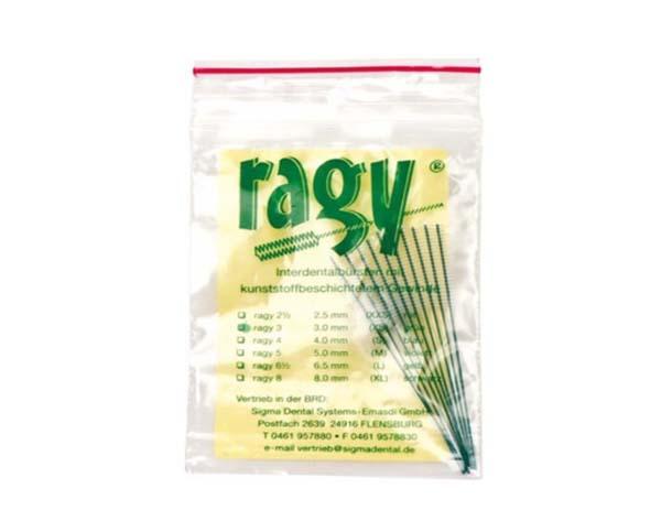 Ragy Interdental Cleaner (10 pcs. bag) - Colour green, Ø 3 mm Img: 202104171
