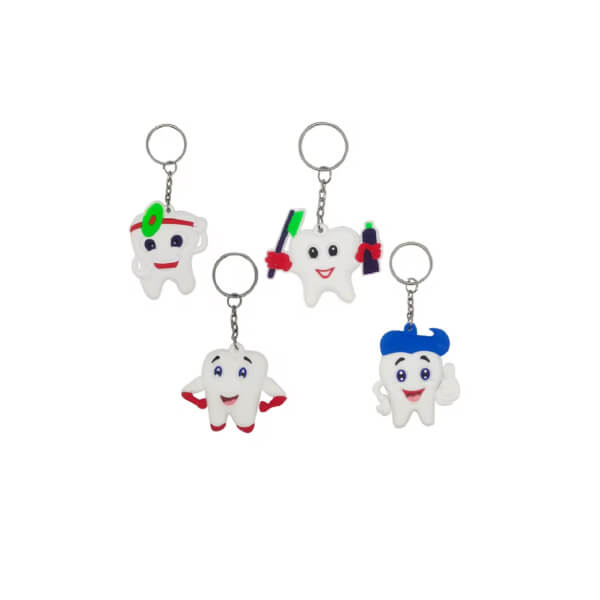 Tooth-Shaped Keychain (1 pc) Img: 202509201