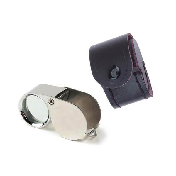 Triplet Magnifier Chrome with 10x Magnification TECHNOFLUX