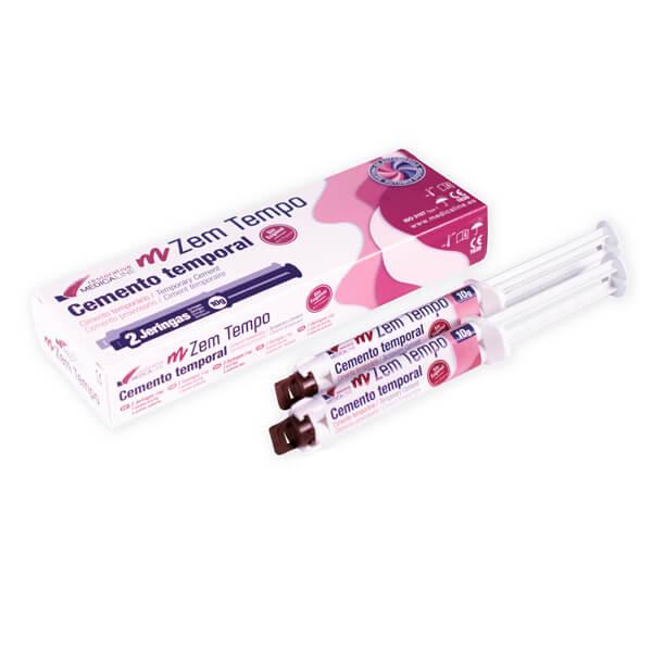 m-Zem Tempo: Temporary Cement without Eugenol (2 x 10 g syringes) Img: 202309021