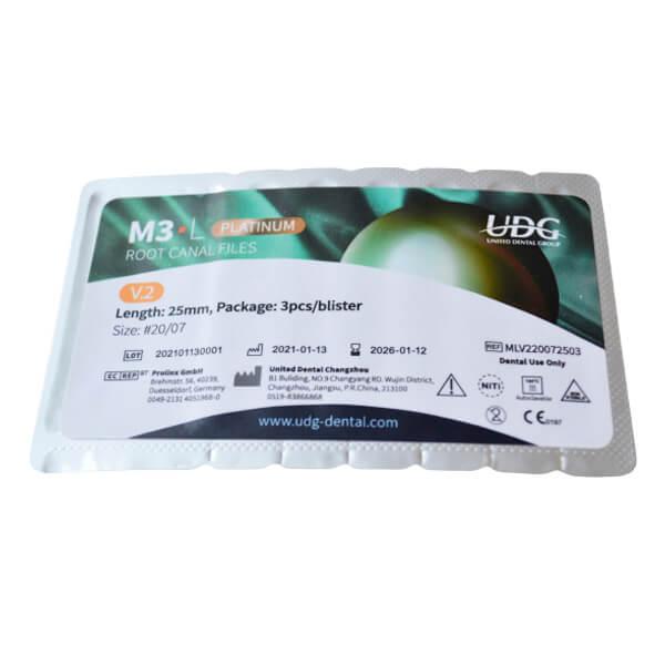 M3 L Platinum 25 Mm Rotary Files 3 Pcs Udg