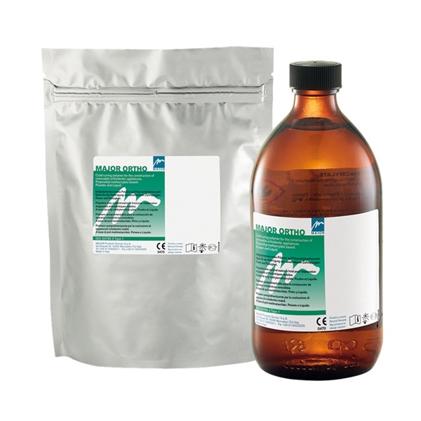 Major Ortho: Self Cure Resin Kit (100g + 100ml) - (PINK) Img: 202212241