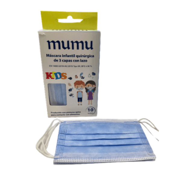 Blue IIR children's surgical masks (10 units) Img: 202109111