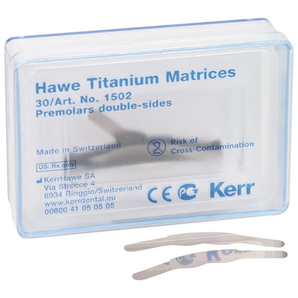 Titanium Matrices for Dental Adaptation (30 pcs) - 1502 Double Side Premolar Img: 202503151