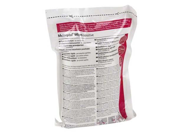 Meliseptol® Sensitive: Hygienic Disinfectant Wipes (60 pcs) - Bag Img: 202104171