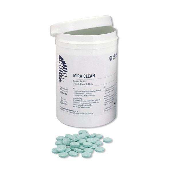 Mira Clean: Dissolving Mouthwash Tablets - Mint Green Img: 202304081