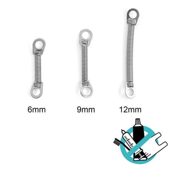 Ni Ti Springs to Close Spaces (10 units) - 3mm - 0.010"/0.25mm Img: 202403091
