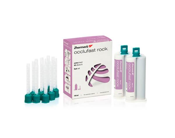 OCCLUFAST ROCK FAST SETTING SILICONES (2x50ml. + 12pnts green) IMPRESSION Img: 202102271
