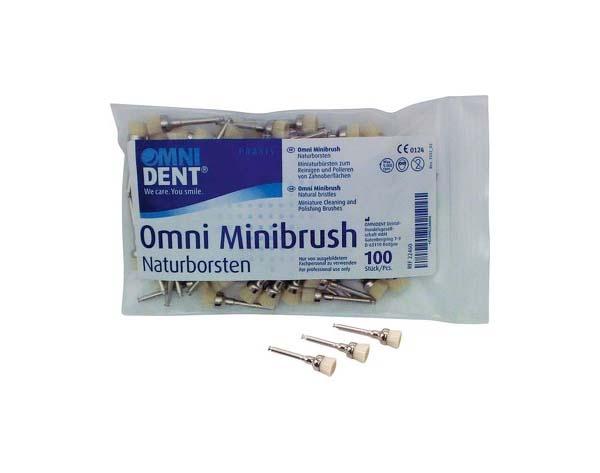 Omni MiniBrush: Mini brush with natural bristles (100 pcs) - Nylon bristles Img: 202109111