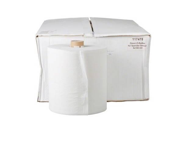 Omni-Z: 100% cellulose paper roll (6 pcs x 100 m) Img: 202107101