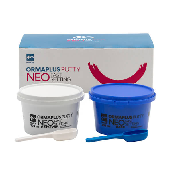 Ormaplus Neo Putty: Addition Silicone (2 x 300 ml) - 2 x 300 ml - D: Putty - F: Fast + 2 spoons Img: 202601241