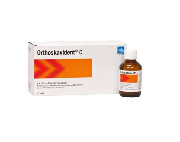Orthoskavident C: Cavity cleaning fluid (3 pcs. x 150 ml) Img: 202107101
