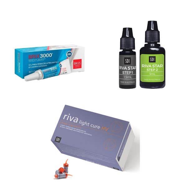 Caries Treatment Pack BRIX3000 + Riva Star + Riva Light Cure HV - Pack Color A1 Img: 202302111