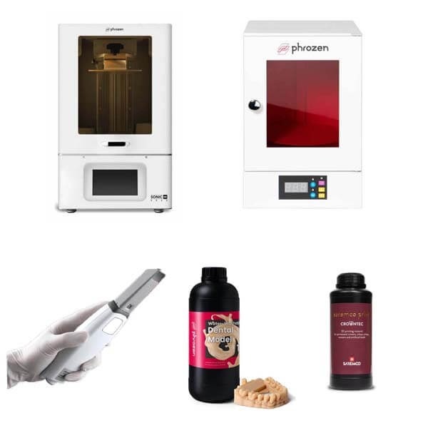 Digital Flow Pack: Scanner + 3D Printer + Lamp + Resins - Without computer Img: 202308191