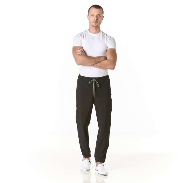 Bansky Men's Sanitary Trousers Bansky Men's Repellent Antibacterial - S - Black Img: 202302111