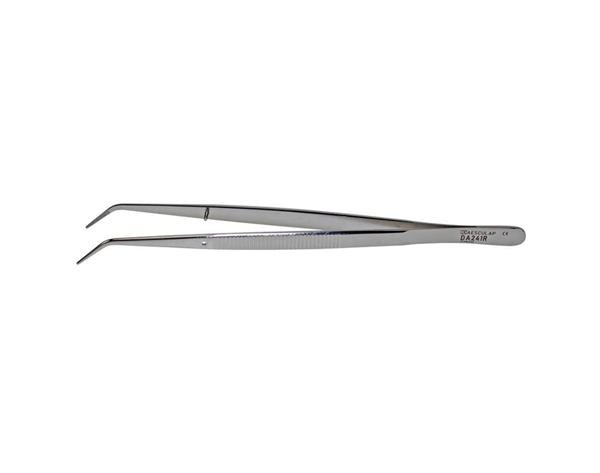 Dental Tweezers London College (150 mm) - Short groove: Img: 202202191