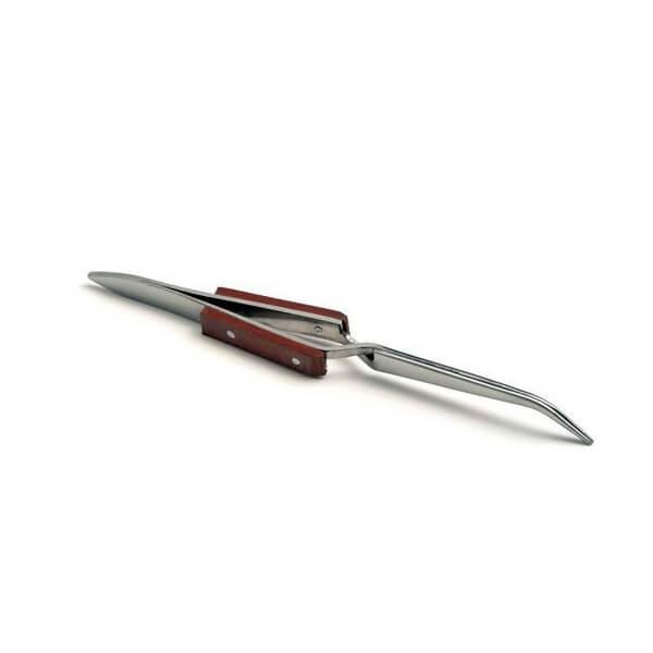 Stainless Steel Crossed Insulated Stainless Steel Tweezers (16 cm) - Curve Img: 202202191