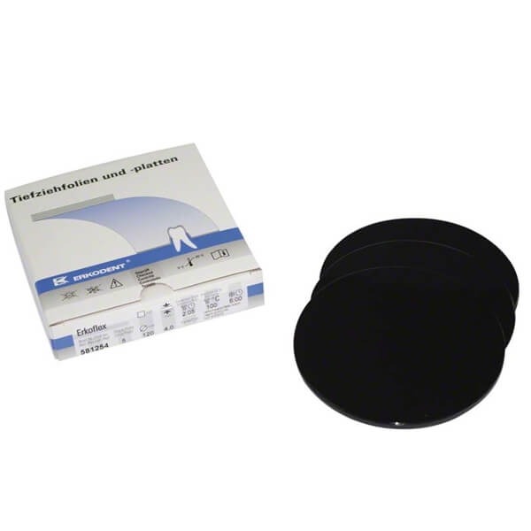 Erkoflex-Color: Monochrome Thermoforming Sheets (5 pcs) - Black Img: 202308191