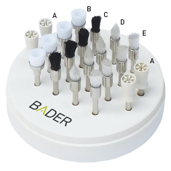 Nylon Polishing and Prophylaxis Cups and Brushes (100 pcs) Bader