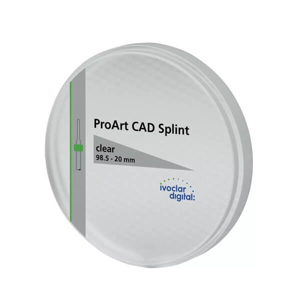 Proart CAD Splint Clear: 98.5 mm Dental Prosthesis Disc Img: 202404131
