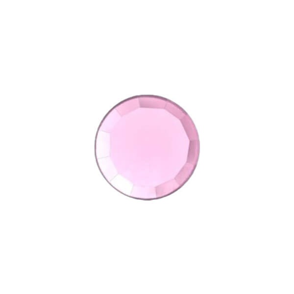 Dental Jewelry with 2 mm Shiny Crystal - pink 1 pc Img: 202403161